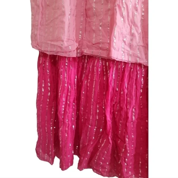 PQ Swim Strapless Dress in Pink and Cream - Picture 5 of 9